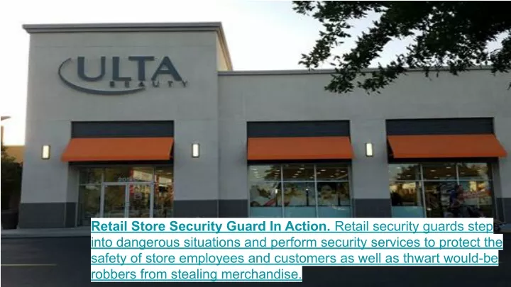 retail store security guard in action retail
