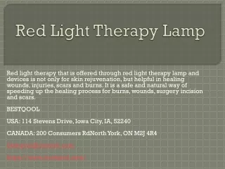 Red Light Therapy Lamp