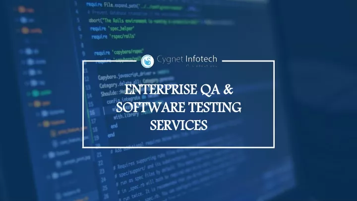 enterprise qa software testing services