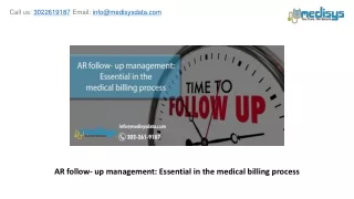 ar follow up management essential in the medical billing process