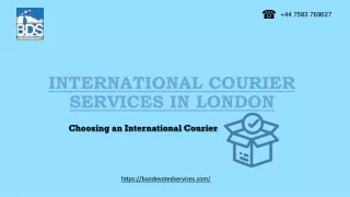 Best International Courier Services in London