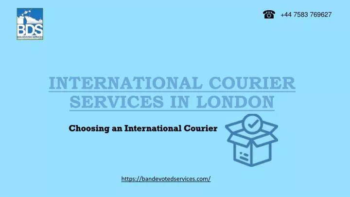 international courier services in london