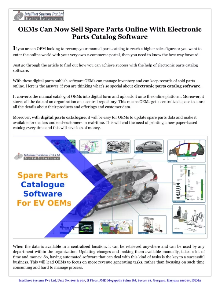 oems can now sell spare parts online with