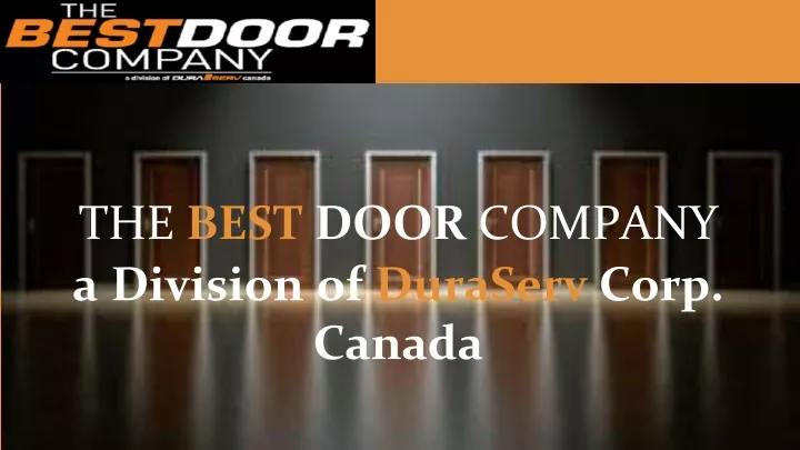 the best door company a division of duraserv corp