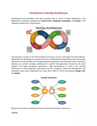 introduction to devops architecture