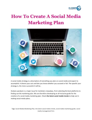 how to create a social media marketing plan