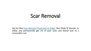 scar removal