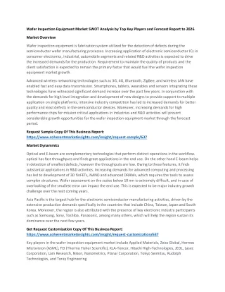 wafer inspection equipment market swot analysis