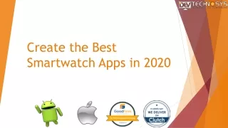 Create the Best Smartwatch Apps in 2020