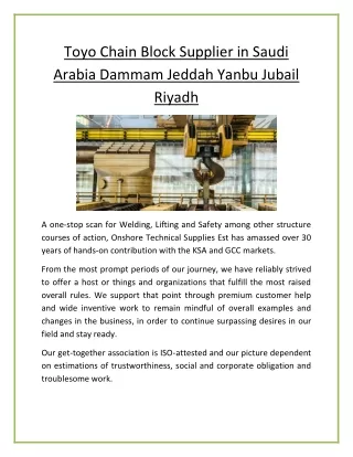 Crosby Shackle Supplier in Saudi Arabia Dammam Riyadh Jubail