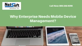 Why Enterprise Needs Mobile Device Management?