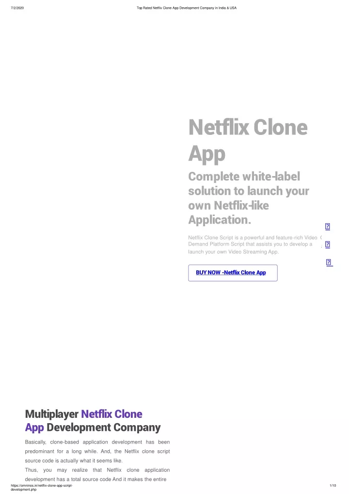netflix clone app