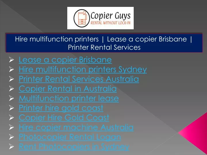 hire multifunction printers lease a copier