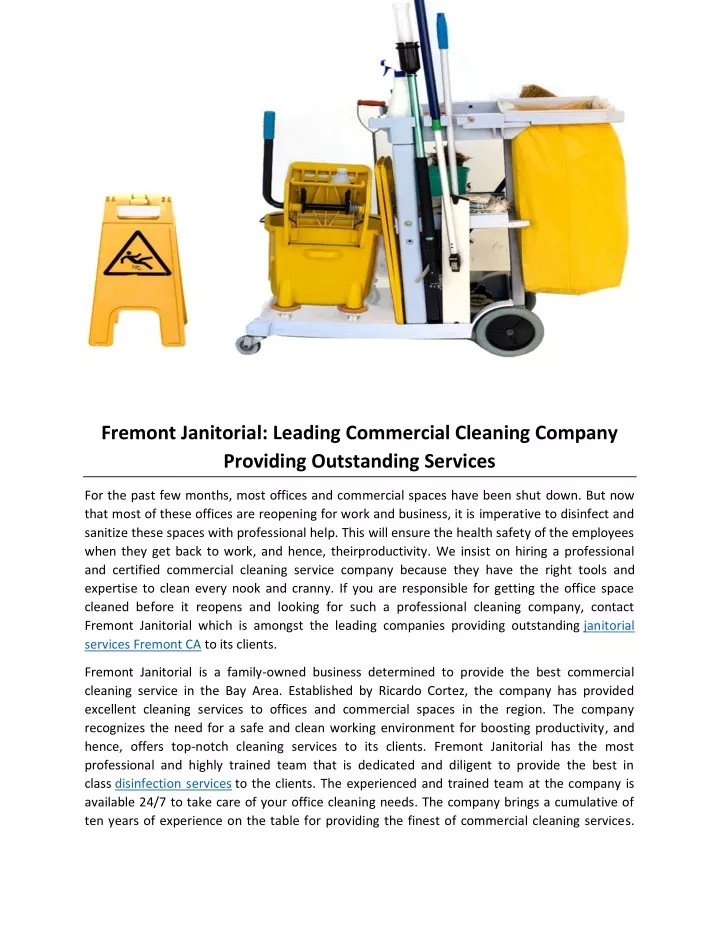 fremont janitorial leading commercial cleaning