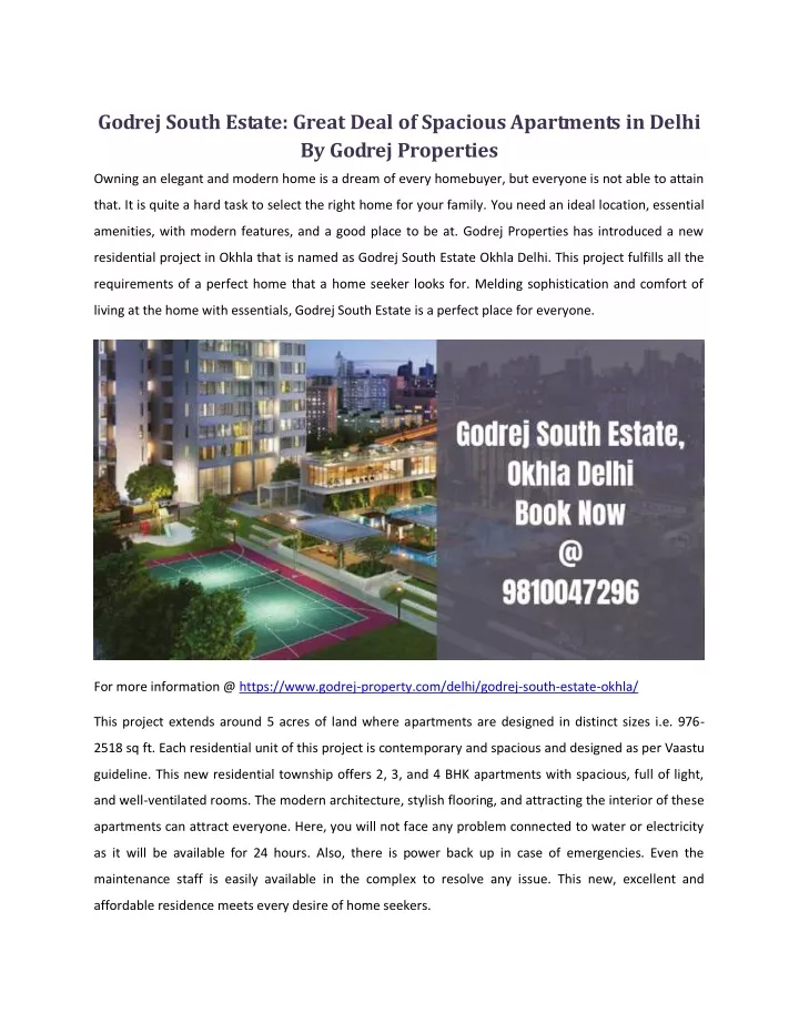 godrej south estate great deal of spacious