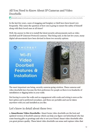 all you need to know about ip cameras and video
