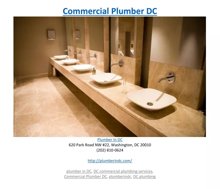 commercial plumber dc