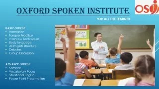 English speaking Classes in Laxmi Nagar | Oxford Spoken Institute |