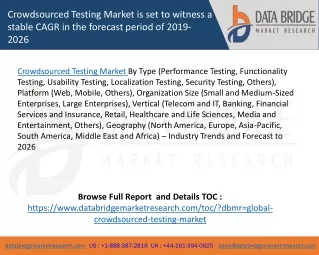 crowdsourced testing market is set to witness
