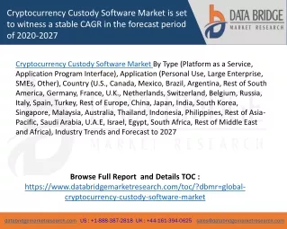 cryptocurrency custody software market