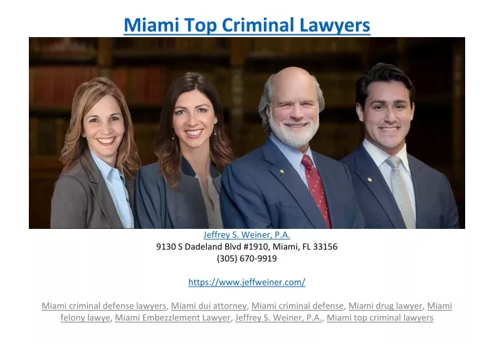 miami top criminal lawyers