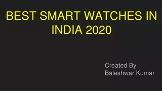 Best smart watches under 5000 in india 2020
