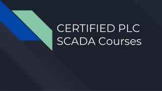Certified PLC SCADA courses