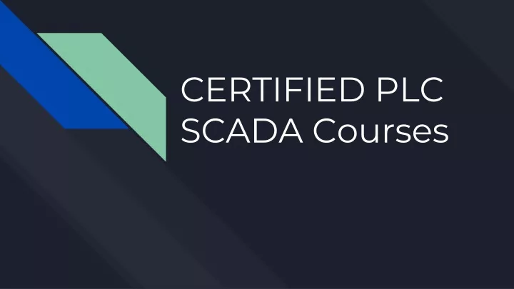 certified plc scada courses