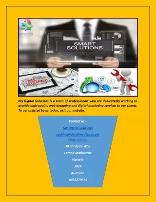 my digital solutions is a team of professionals