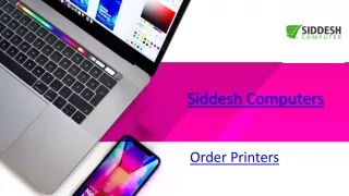 Order Printers | Siddesh Computers