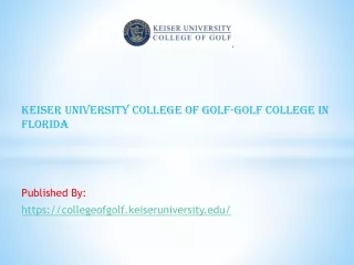 Golf College in Florida