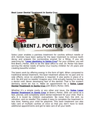 BRENT J PORTER DDS