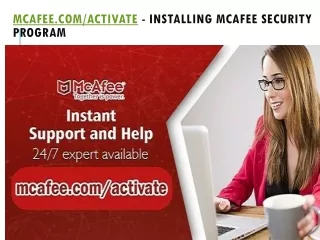 mcafee com activate installing mcafee security program
