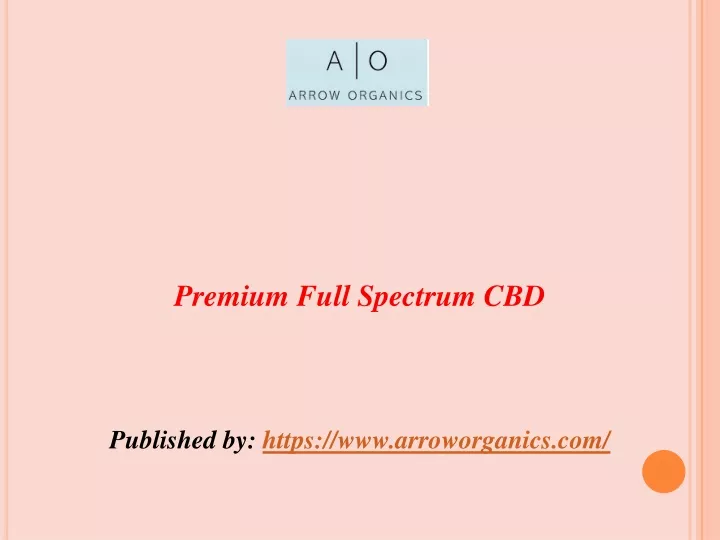 premium full spectrum cbd published by https