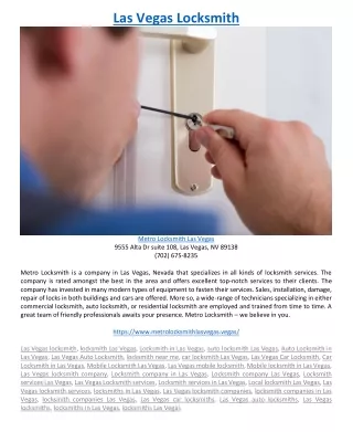 las vegas locksmith
