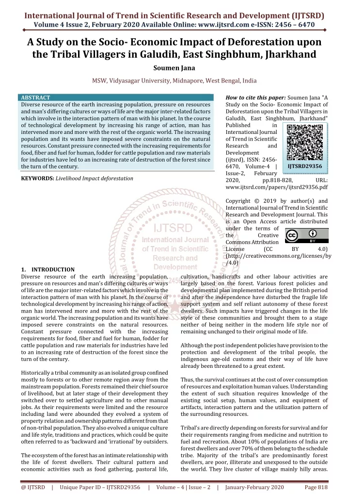 international journal of trend in scientific