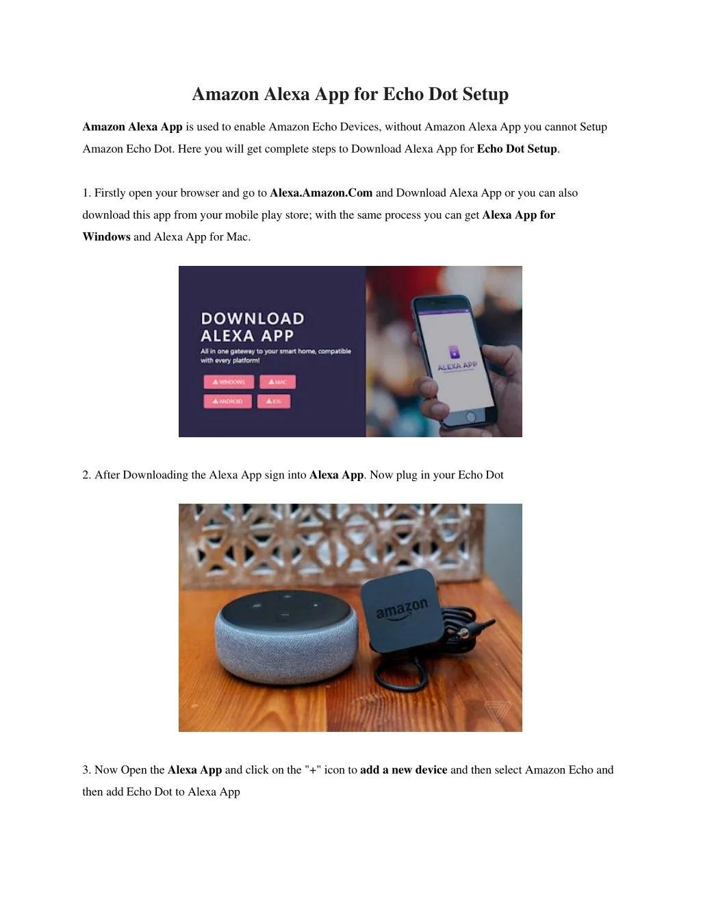PPT - Amazon Alexa App for Echo Dot Setup PowerPoint Presentation, free ...