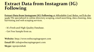 extract data from instagram ig following
