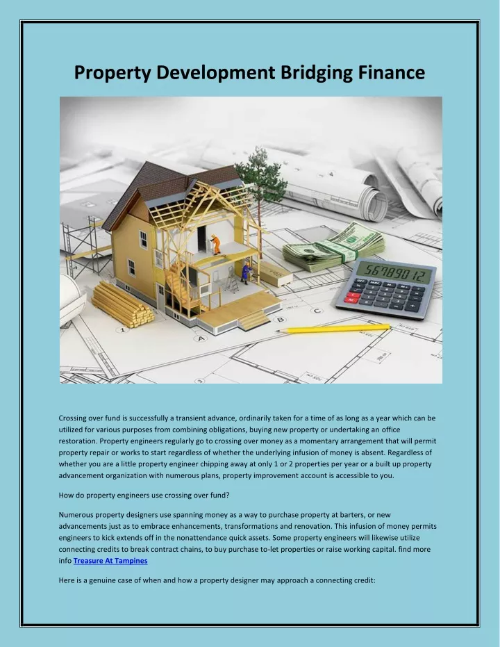 property development bridging finance