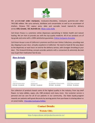 we provide mail order marijuana marijuana