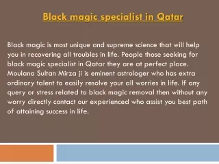 Black magic specialist in Qatar 91-9914172251