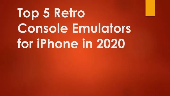 top 5 retro console emulators for iphone in 2020