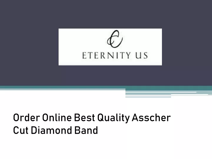 order online best quality asscher cut diamond band