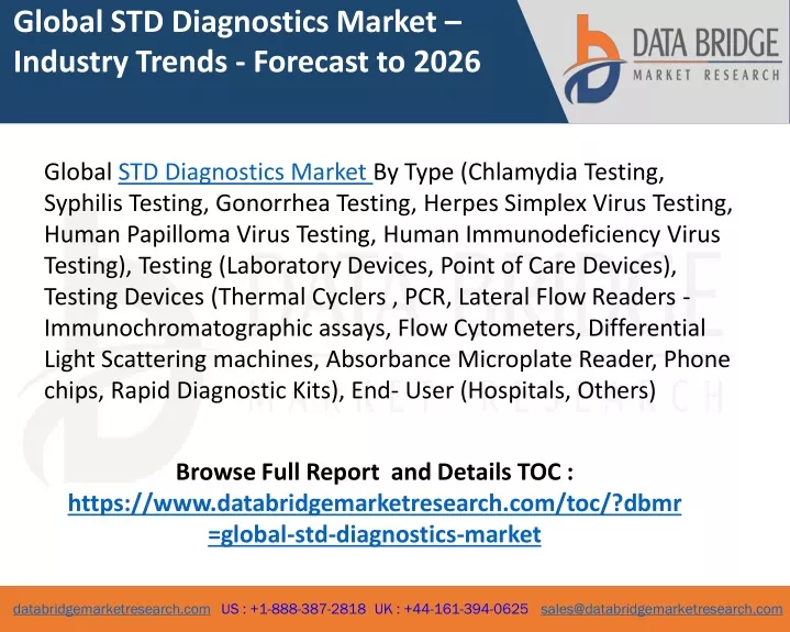 global std diagnostics market industry trends