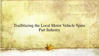 Trailblazing the Local Motor Vehicle Spare Part Industry