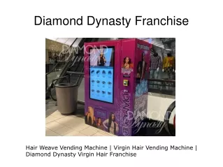 Hair Weave Vending Machine Franchise