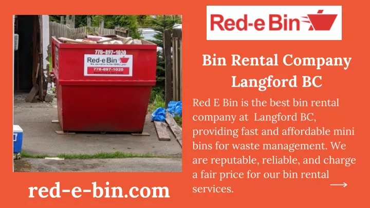 bin rental company langford