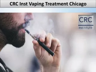 CRC Institute Vaping Treatment Chicago
