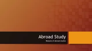 Abroad Studies