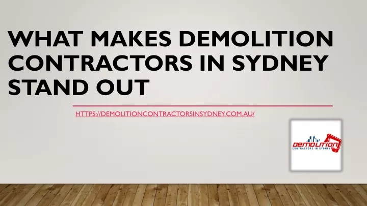what makes demolition contractors in sydney stand out
